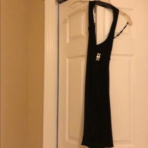 Little black dress halter style